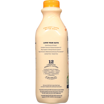 Lifeway Lactose Free Cultured Whole Milk Peach Kefir