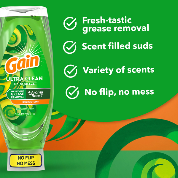 Gain Ultra Clean EZ-Squeeze Dish Soap, Summer Watermelon  DestGlow