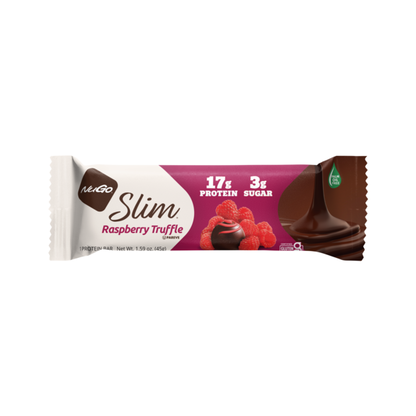 NuGo Slim Raspberry Truffle, Gluten Free, Low Sugar, High Protein Bar