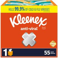 Kleenex Anti-Viral Facial Tissues Cube Box 3 Ply️  DestGlow