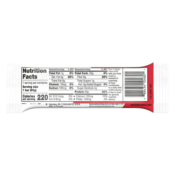 ONE Peanut Butter Cup Flavored Protein Bar, 2.12 oz  DestGlow