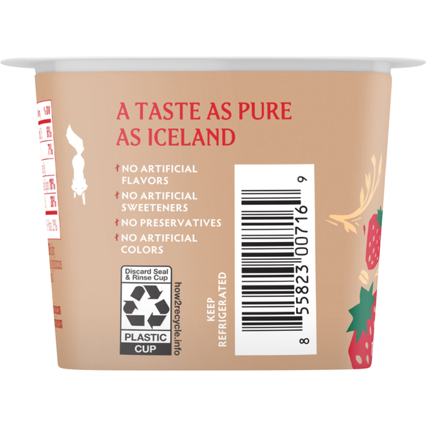 Icelandic Provisions Oatmilk Strawberry Skyr