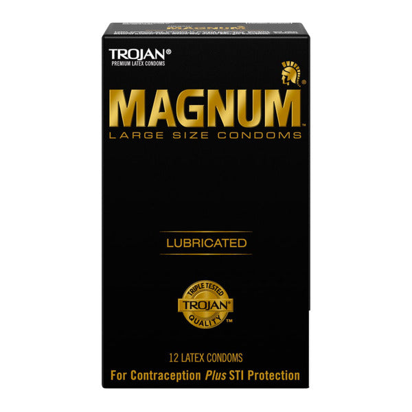 Trojan Magnum Large Size Lubricated Latex Condoms