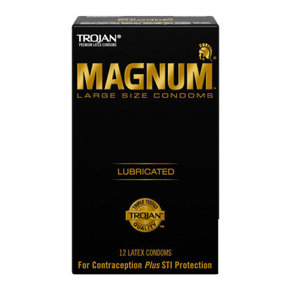 Trojan Magnum Large Size Lubricated Latex Condoms