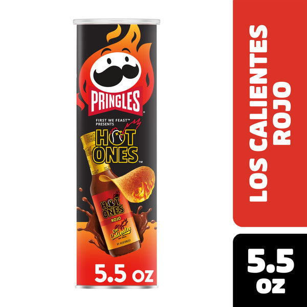 Pringles Rojo Potato Crisps Chips, Lunch Snacks, 5.5 oz  DestGlow