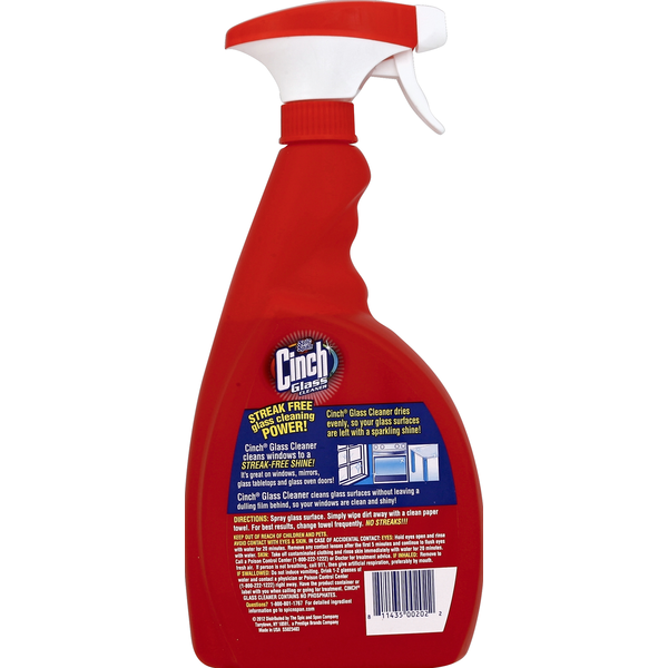 Cinch Glass Cleaner, Streak Free  DestGlow