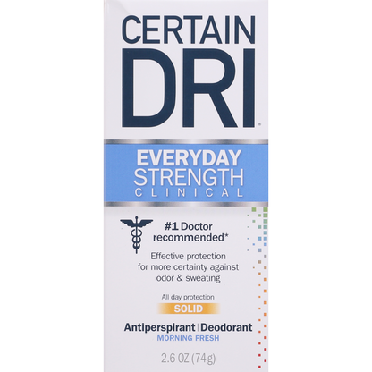Certain Dri Antiperspirant/Deodorant, Extra Strength Clinical, Solid, Morning Fresh
