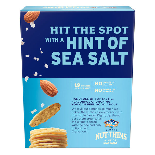 Blue Diamond Crackers, Hint of Sea Salt  DestGlow