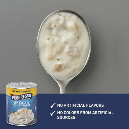 Progresso Rich &amp; Hearty New England Clam Chowder Canned Soup