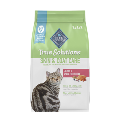 Blue Buffalo True Solutions Perfect Skin &amp; Coat Natural Adult Dry Cat Food, Salmon