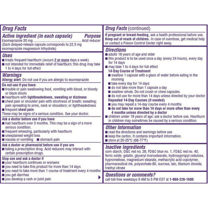 Nexium Delayed Release Heartburn Relief Capsules