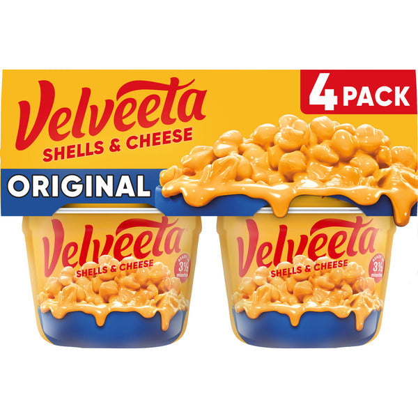 VELVEETA Shells &amp; Cheese Original Microwavable Mac &amp; Cheese Cups  DestGlow
