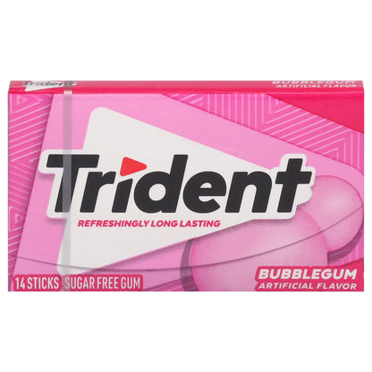 Trident Gum, Sugar Free, Bubblegum  DestGlow
