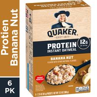 Quaker Instant Oatmeal, Protein, Banana Nut - Pack️  DestGlow