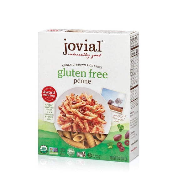Jovial 100% Organic Gluten Free Brown Rice Penne Rigate  DestGlow