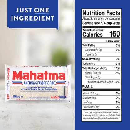 Mahatma Extra Long Grain Enriched Rice
