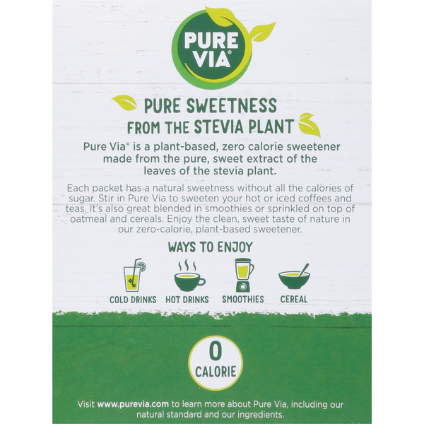 Pure Via Stevia Zero Calorie Sweetener  DestGlow