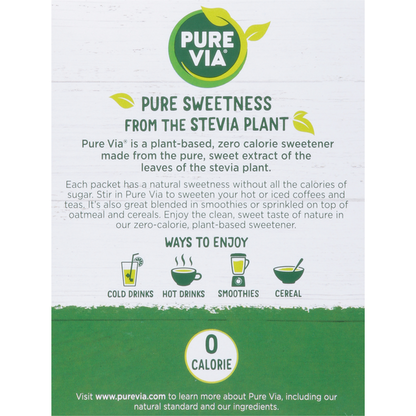 Pure Via Stevia Zero Calorie Sweetener