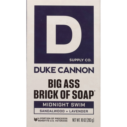 Duke Cannon Supply Co. Big Ass Midnight Swim Brick of Soap