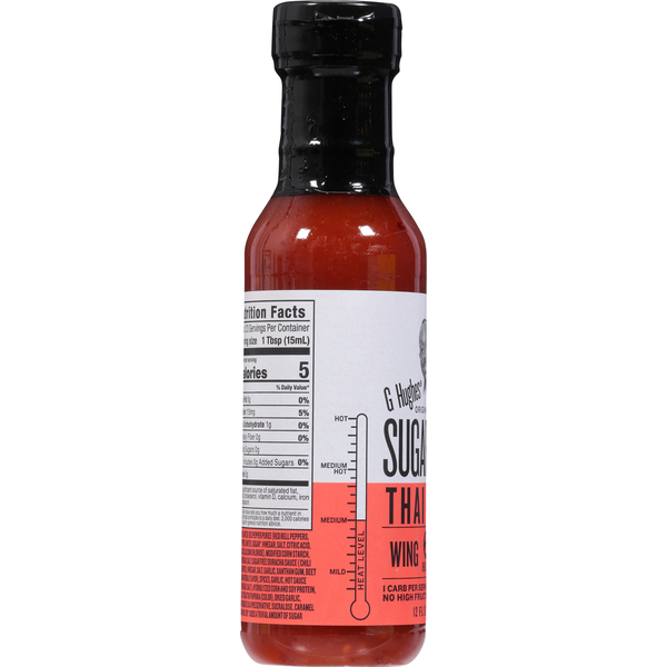 G Hughes Wing Sauce, Sugar Free, Thai Chili  DestGlow