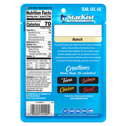 StarKist Tuna Creations Ranch Pouch