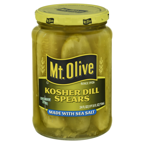 Mt. Olive Kosher Dill Pickle Spears made with Sea Salt  DestGlow