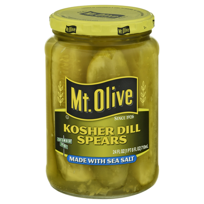Mt. Olive Kosher Dill Pickle Spears made with Sea Salt