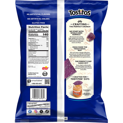 Tostitos Organic Tortilla Chips Blue Corn  DestGlow