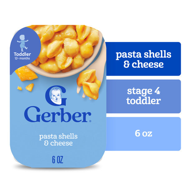 Gerber Pasta Shells &amp; Cheese Toddler Meal  DestGlow