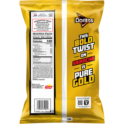 Doritos Tortilla Chips, Golden Sriracha  DestGlow