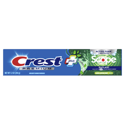 Crest Premium Plus Scope Outlast Toothpaste, Long Lasting Mint Flavor