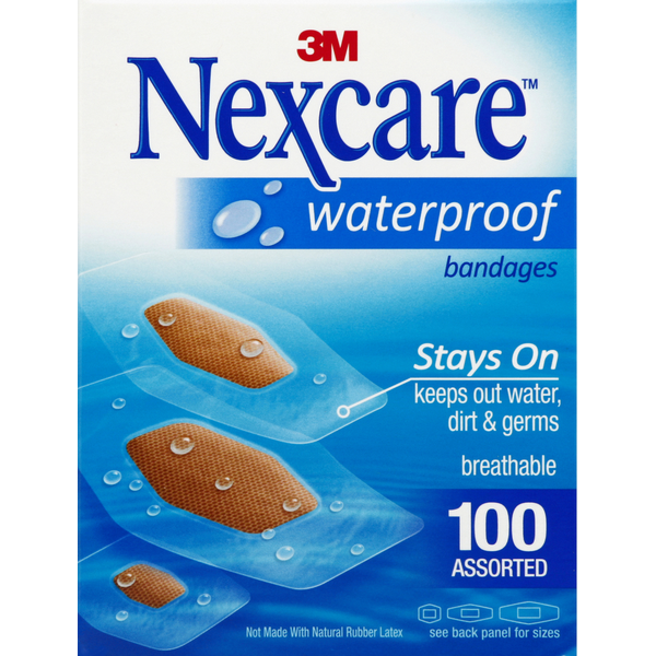 3M Nexcare Waterproof 100ct Assorted  DestGlow