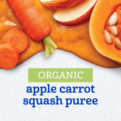 Gerber Stage 2 Baby Food Organic Apple Carrot Squash Puree Pouch