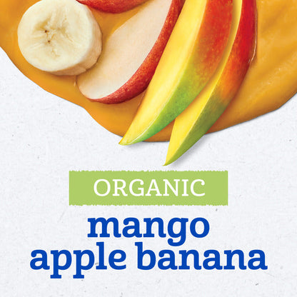 Gerber Stage 2 Baby Food Organic Mango Apple Banana Jar Non-Gmo Baby Puree