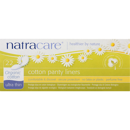 Natracare Panty Liners, Organic Cotton, Ultra Thin