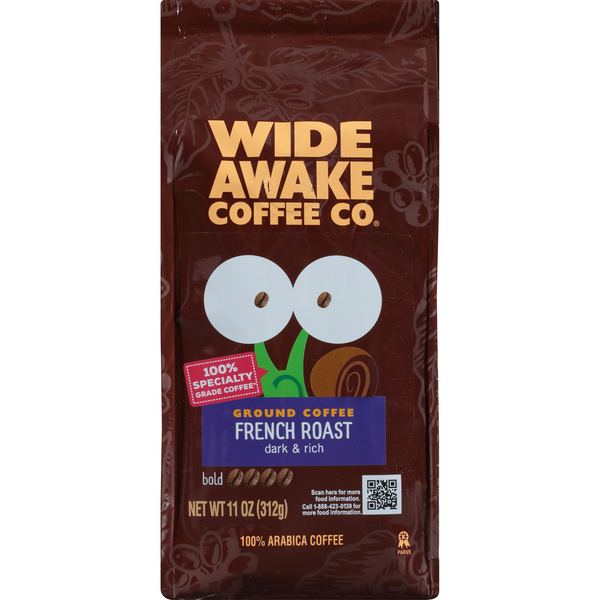 Wide Awake Bold Roast French Roast 100% Arabica Ground Coffee  DestGlow
