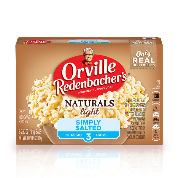 Orville Redenbacher Naturals Light Simply Salted Microwave Popcorn, Microwave Popcorn  DestGlow