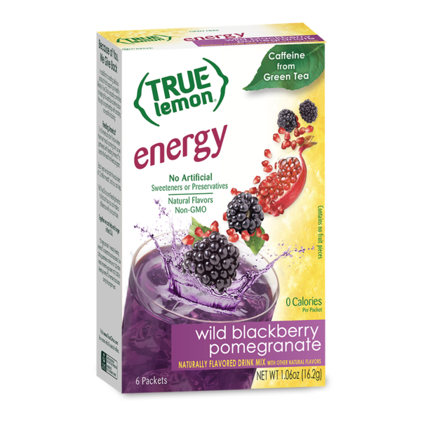 True Lemon Energy Wild Blackberry Pomegranate Drink Mix  DestGlow