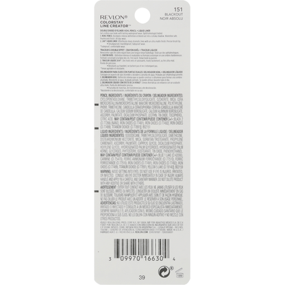 Revlon Eyeliner, Double Ended, Line Creator, Blackout 151
