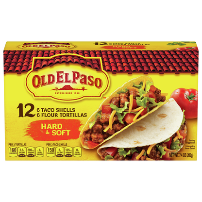 Old El Paso Taco Shells &amp; Flour Tortillas, Hard &amp; Soft