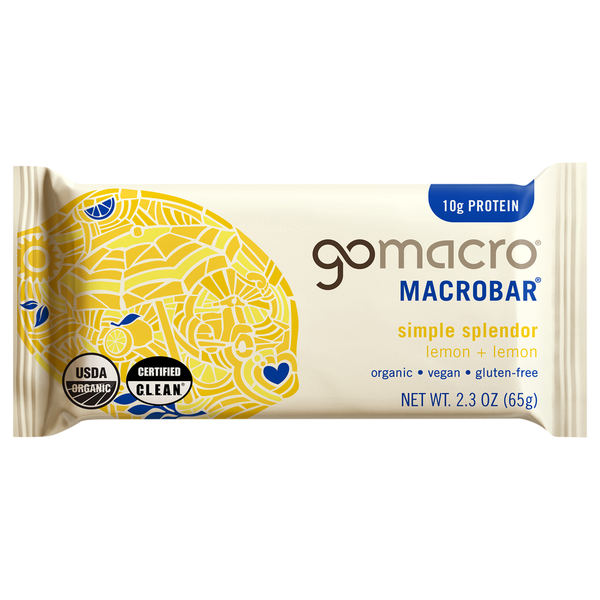GoMacro Lemon + Lemon MacroBar  DestGlow