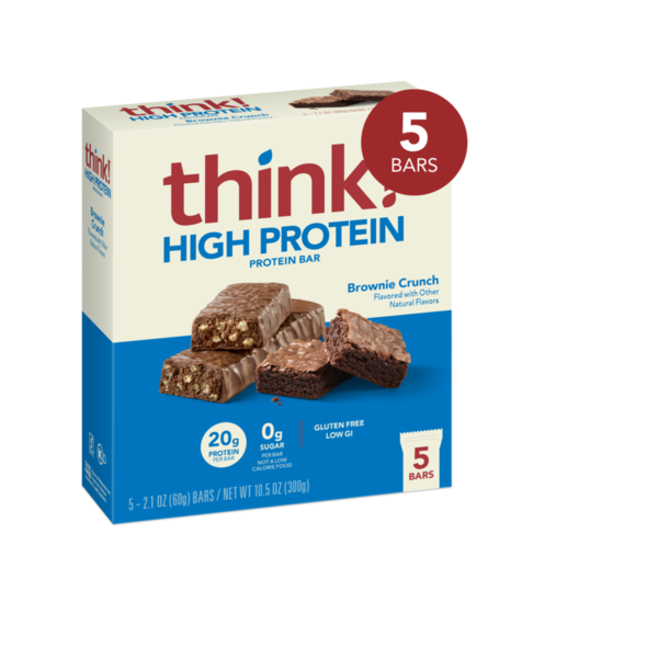 think! Brownie Crunch High Protein Bars  DestGlow