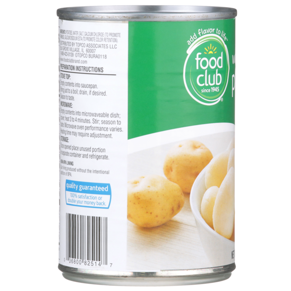Food Club Whole Potatoes  DestGlow