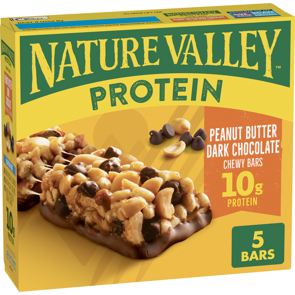 Nature Valley Protein Peanut Butter Dark Chocolate Chewy Snack Bars
