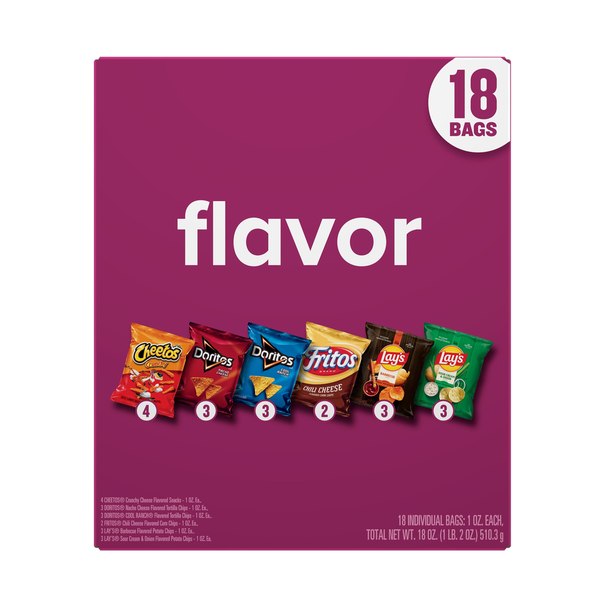 Frito Lay Snacks Flavor Mix Variety Packs  DestGlow