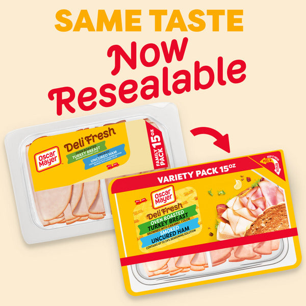 Oscar Mayer Oven Roasted Turkey Breast &amp; Smoked Uncured Ham  DestGlow