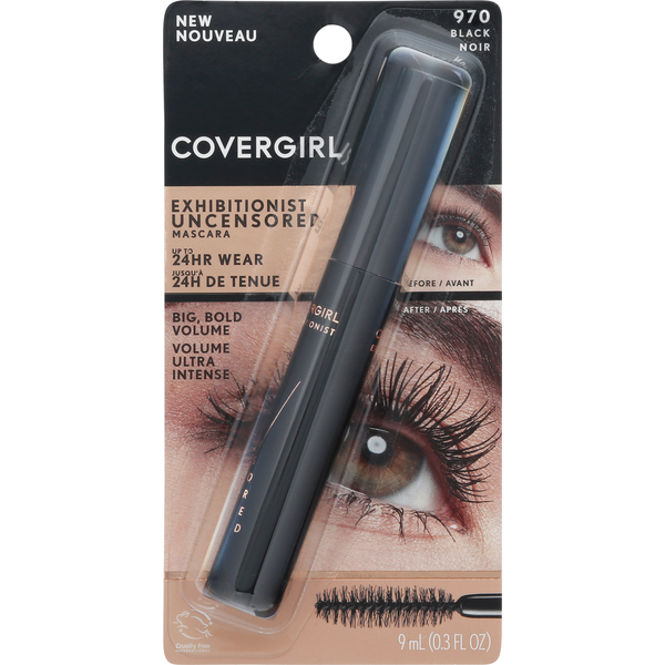 COVERGIRL Mascara, Uncensored, Black 970  DestGlow