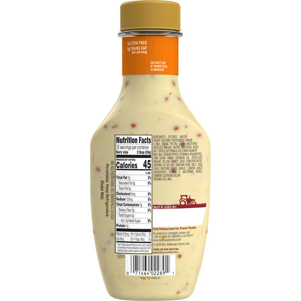 Bolthouse Farms Yogurt Dressing &amp; Dip, Honey Mustard  DestGlow