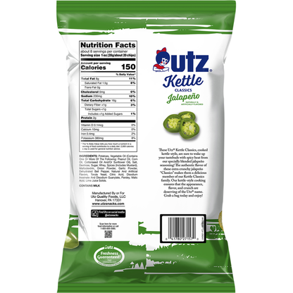 Utz Kettle Classics Jalapeno Potato Chips