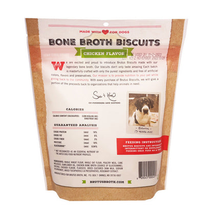 Brutus Bone Broth Chicken Flavor Biscuits